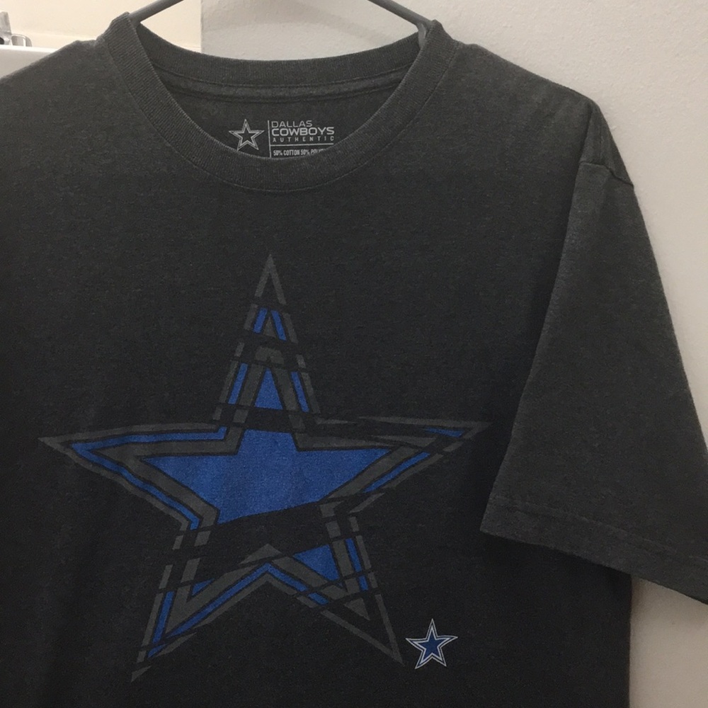 NFL (Dallas Cowboys) - Authentic Gray Logo TShirt